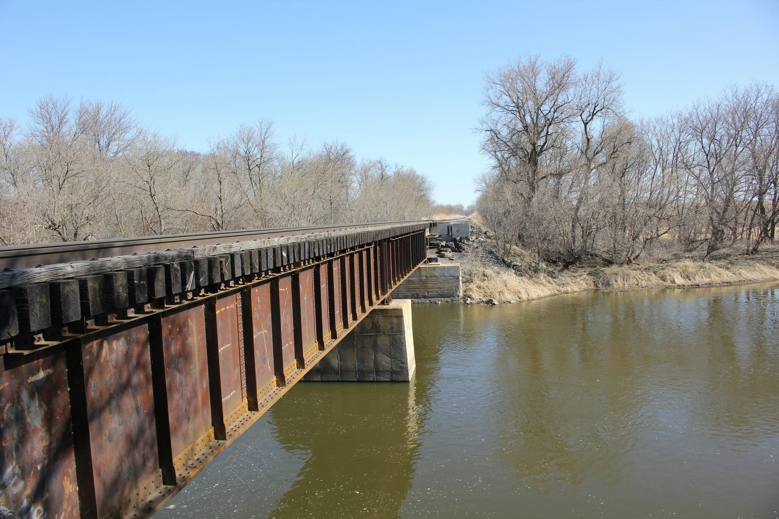 Looking north